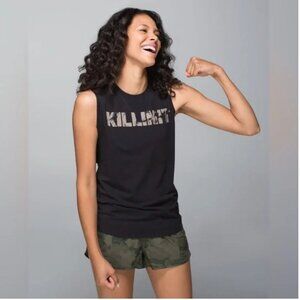 Lululemon KILLIN IT Muscle Hustle Tank Black in size 10